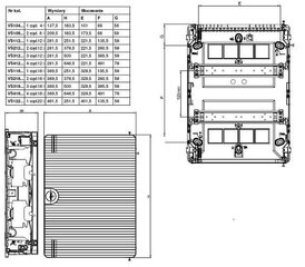 Golf VS412TD 4x12 pinnapealne jaotuskilp hind ja info | Lülitid ja pistikupesad | kaup24.ee