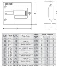 RH-36/3 (N+PE) 3x12 IP65 pinnapealne lülitusseade hind ja info | Lülitid ja pistikupesad | kaup24.ee