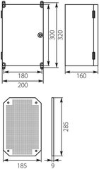 UNIbox pinnapealne jaotuskilp 300x200 Uni MINI T hind ja info | Lülitid ja pistikupesad | kaup24.ee