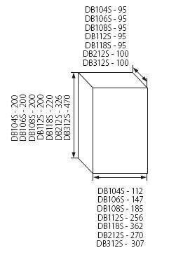 DB106S Ideaalne 1x6 pinnapealne jaotuskilp цена и информация | Lülitid ja pistikupesad | kaup24.ee