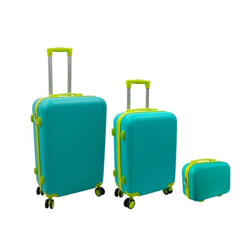 Kohvrikomplekt Voyager, roheline цена и информация | Kohvrid, reisikotid | kaup24.ee