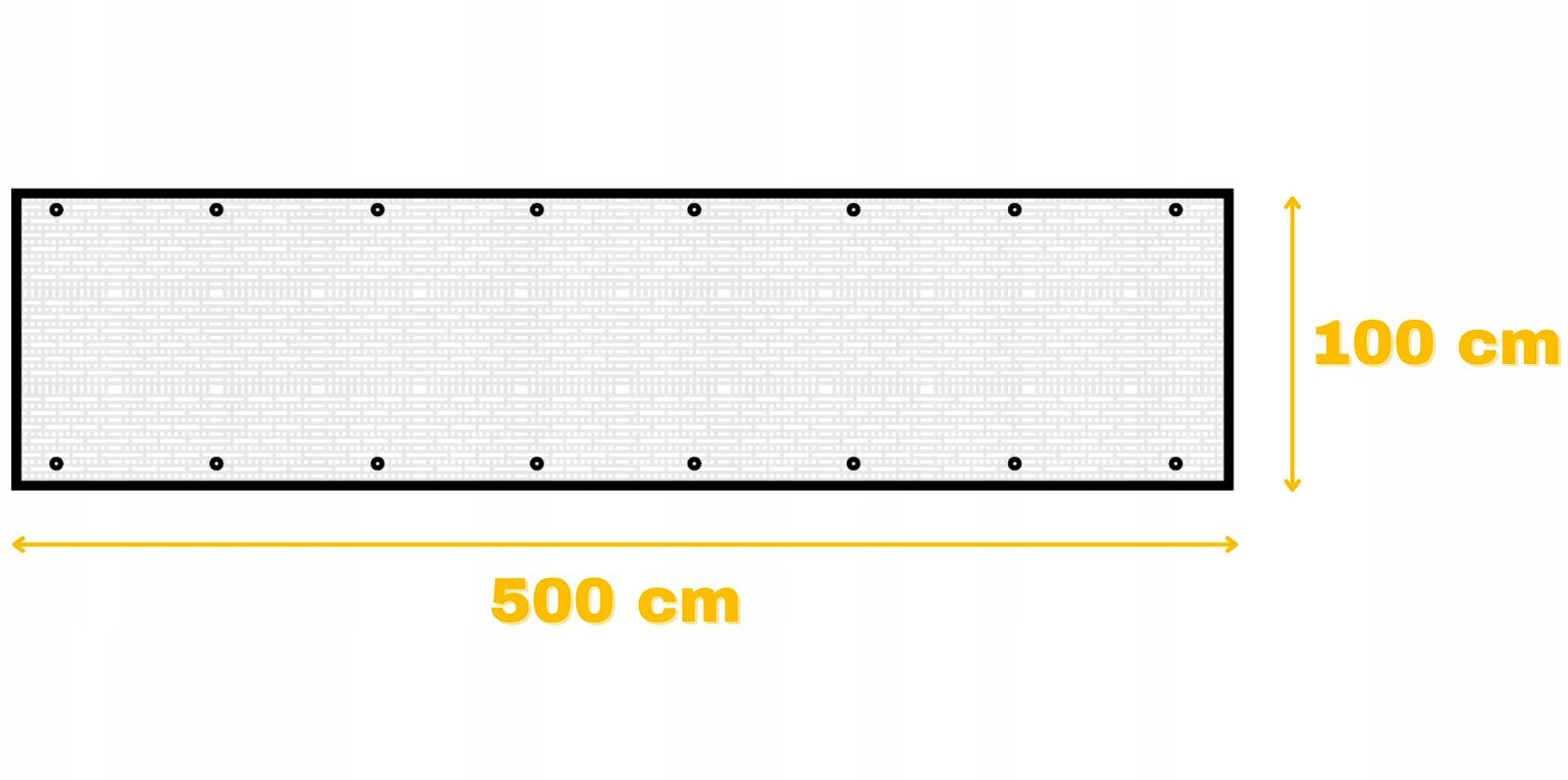 Trossiga rõdukardin GoGarden, 1 x 5 m, pruun цена и информация | Päikesevarjud, markiisid ja alused | kaup24.ee