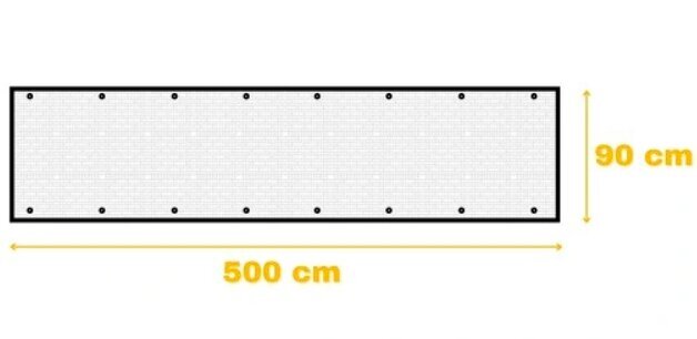 Trossiga rõdukardin GoGarden, 0,9 x 5 m, pruun hind ja info | Päikesevarjud, markiisid ja alused | kaup24.ee