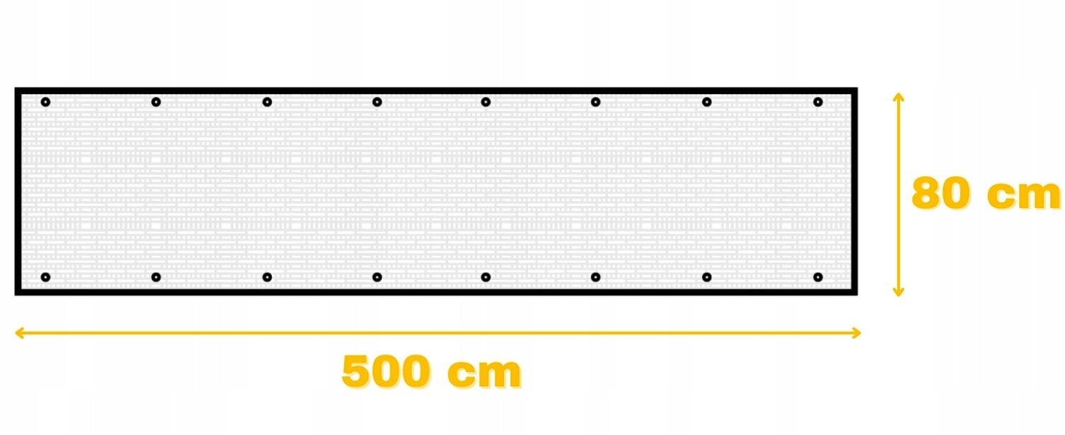 Trossiga rõdukardin GoGarden, 0,8 x 5 m, pruun цена и информация | Päikesevarjud, markiisid ja alused | kaup24.ee