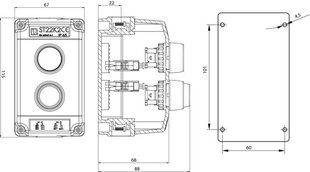 Juhtpult ST22K2-02-1 START-STOP nupud hind ja info | Valvesüsteemid, kontrollerid | kaup24.ee