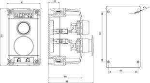 Juhtimispult ST22K2-03-1 START-STOP nupud hind ja info | Valvesüsteemid, kontrollerid | kaup24.ee