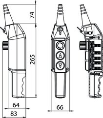 Пульт управления краном PKS-3W04 цена и информация | Системы безопасности, контроллеры | kaup24.ee