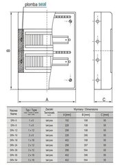 Pinnapealne jaotuskilp SRn-24 (N+PE) 2x12 hind ja info | Lülitid ja pistikupesad | kaup24.ee