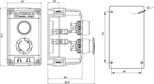 Juhtimispult ST22K2-04-1 START-STOP nupud hind ja info | Valvesüsteemid, kontrollerid | kaup24.ee