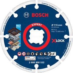 Lõikeketas Bosch EXPERT Diamond Metal Wheel X-LOCK 115 × 22,23 mm hind ja info | Käsitööriistad | kaup24.ee