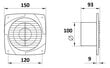 VENTS 100 D1 V vannitoaventilaator hind ja info | Ventilaatorid | kaup24.ee