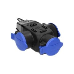 Pritsmekindel 3x2P+Z, 16A, IP44 OR-AE-1346(GS) schuko splitter hind ja info | Pikendusjuhtmed, kaablid | kaup24.ee