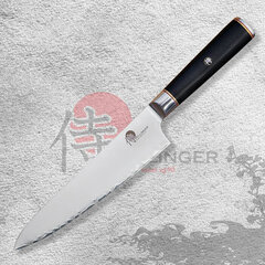 Nóż Dellinger CUBE EBONY WOOD Chef 200 mm [XZ-B58] цена и информация | Ножи и аксессуары для них | kaup24.ee