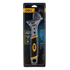 Разводной ключ с пластиковой ручкой Deli Tools EDL30108, 8 дюймов (серебристый) цена и информация | Механические инструменты | kaup24.ee