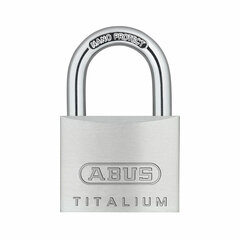 Võtmega tabalukk ABUS Titalium 64ti/45 Teras Alumiinium normaalne (4,5 cm) hind ja info | Lukud | kaup24.ee