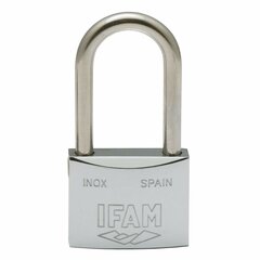 Võtmega tabalukk IFAM INOX 30AL Roostevaba teras Pikkus (3 cm) hind ja info | Lukud | kaup24.ee