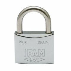 Замок с ключом IFAM INOX 30, обычный (3 см) цена и информация | Дверные замки | kaup24.ee