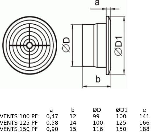 VENTS 100 PF L vannitoaventilaator цена и информация | Ventilaatorid | kaup24.ee