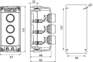 Juhtpult ST22K3-02-1 START-STOP-START nupud hind ja info | Valvesüsteemid, kontrollerid | kaup24.ee