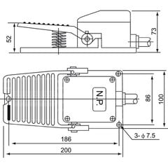 Jalalüliti FS-402 Spamel hind ja info | Lülitid ja pistikupesad | kaup24.ee