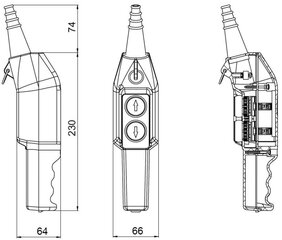 Пульт управления краном PKS-2W01 цена и информация | Системы безопасности, контроллеры | kaup24.ee