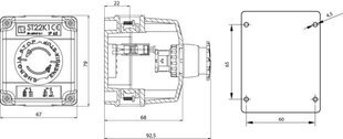 Juhtimispult ST22K1-05-1 STOP-nupp hind ja info | Signalisatsioon | kaup24.ee