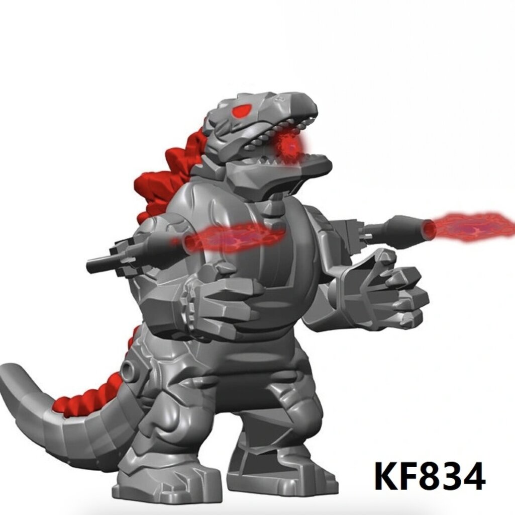 Konstruktor Godzilla figuur HeroBricks, 3tk, 9cm hind ja info | Klotsid ja konstruktorid | kaup24.ee