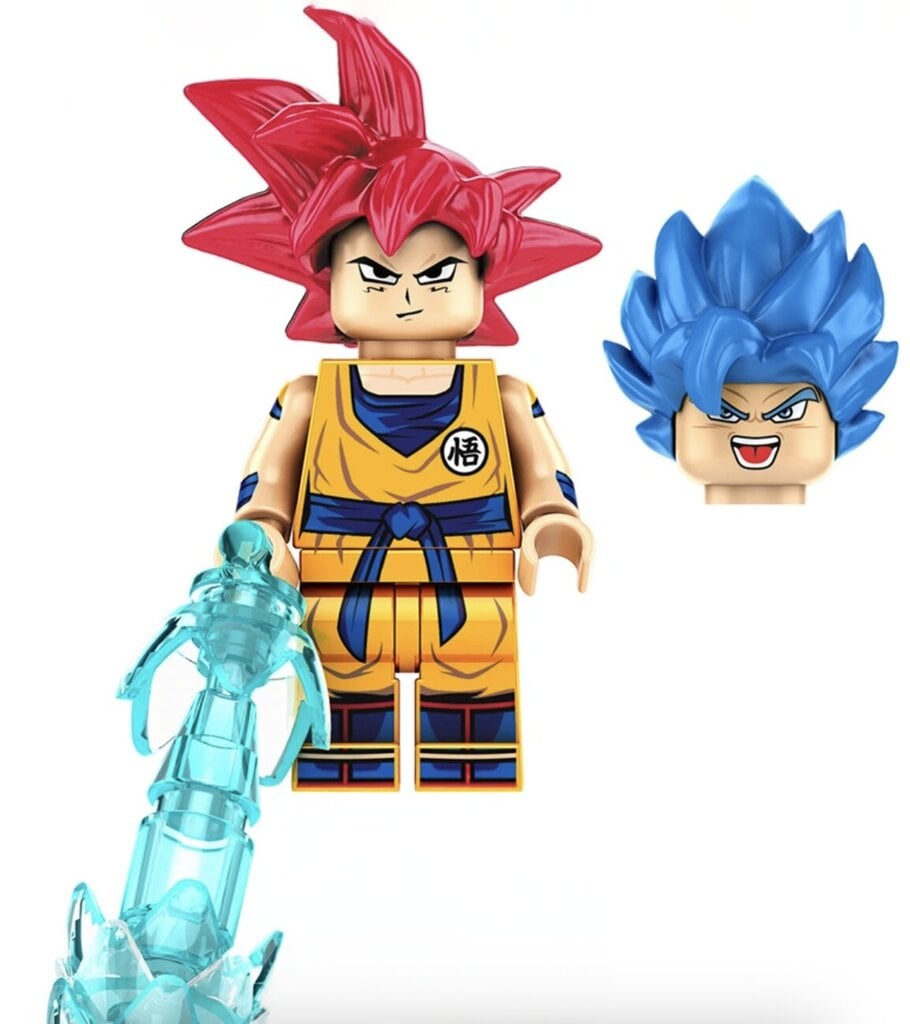 Konstruktor Dragon Ball Son Goku kujuke HeroBricks, 3tk, 5cm цена и информация | Klotsid ja konstruktorid | kaup24.ee