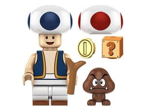 Konstruktor Super Mario Toad figuur HeroBricks, 5cm hind ja info | Klotsid ja konstruktorid | kaup24.ee