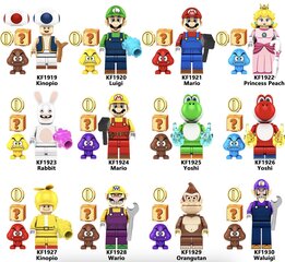 Конструктор Super Mario фигурка HeroBricks, 5 см цена и информация | Конструкторы и кубики | kaup24.ee