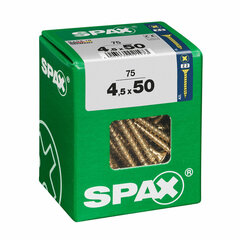 Kruvide karp SPAX Puidukruvi Lame pea (4,5 x 50 mm) hind ja info | Kinnitusvahendid | kaup24.ee