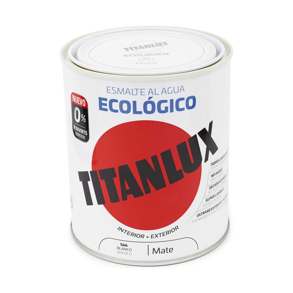 Lakk Titanlux 02t056634 750 ml Viimistluslakk Valge Matt цена и информация | Lakid, lahustid | kaup24.ee