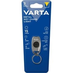 Võtmehoidja LED Taskulambiga Varta Metal Key Chain Light 15 lm hind ja info | Taskulambid, prožektorid | kaup24.ee