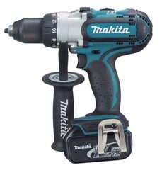 MAKITA DRILL DRILL 18V 80/40Nm 2 x 5.0Ah LI-ION 3-SPEED CASE MAKPAC DDF451RTJ цена и информация | Шуруповерты, дрели | kaup24.ee