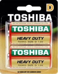 Toshiba Head Elements Heavy Duty D x2, 10 набор упаковки цена и информация | Батарейки | kaup24.ee