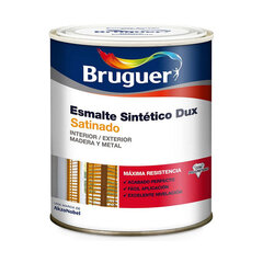 Synthetic enamel Bruguer Dux Must 750 ml Satineeritud hind ja info | Värvid | kaup24.ee