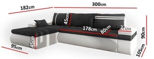 Nurgadiivan SOFIA-ekoskóra Soft 066 + Lawa 02-Vasak hind ja info | Diivanid ja diivanvoodid | kaup24.ee