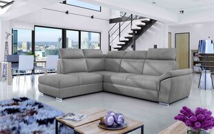 Угловой диван-кровать Loreto-Left-Monolith 84, серый цена и информация | Диваны | kaup24.ee