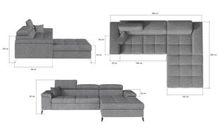 Угловой диван-кровать Ricardo-Right-Monolith 63 / Monolith 84 цена и информация | Диваны | kaup24.ee