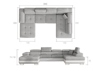 Nurgadiivanvoodi RODRIGO-Parem-Sawana 26/ Soft 33 hind ja info | Diivanid ja diivanvoodid | kaup24.ee