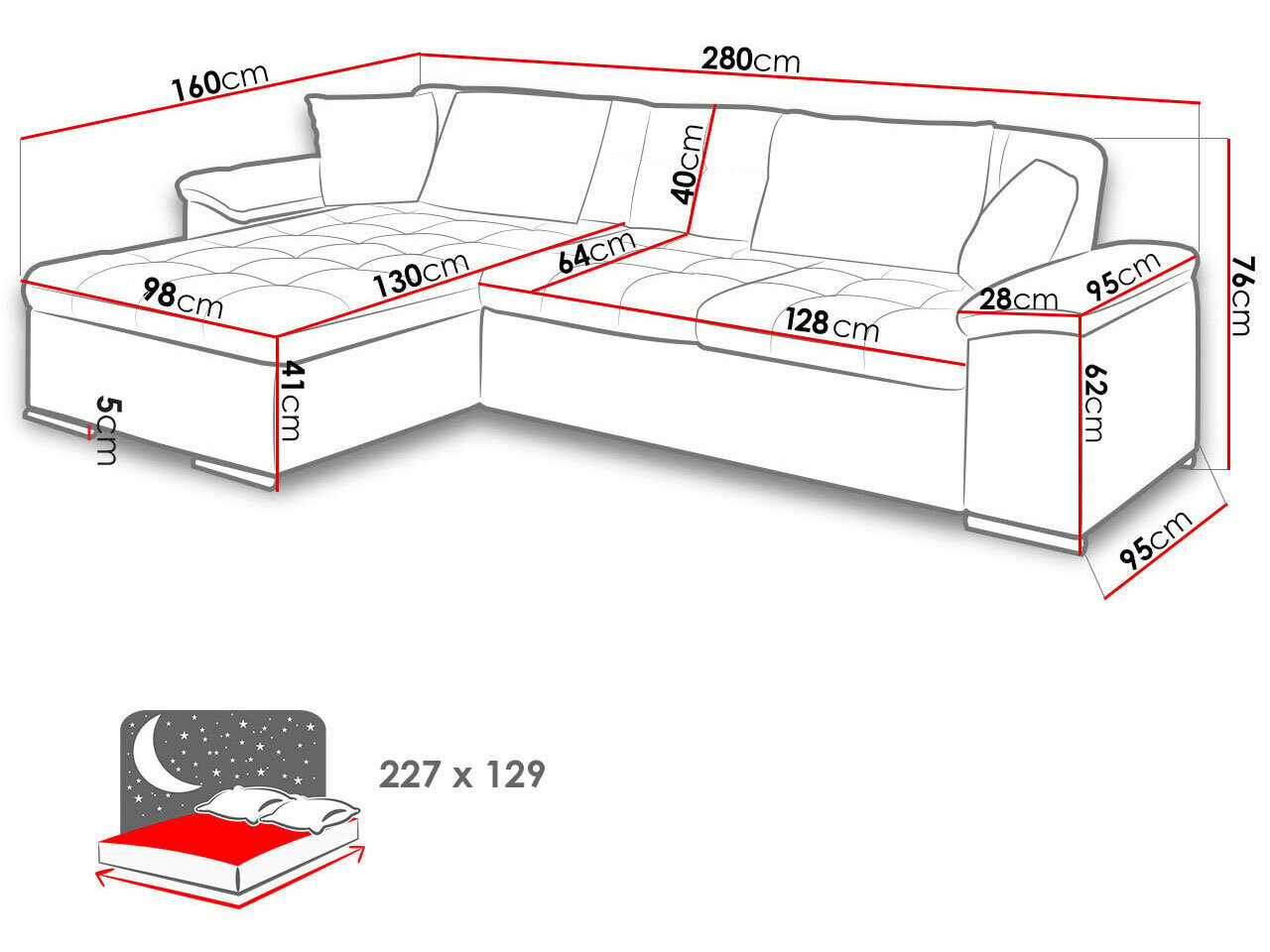 Nurgadiivanvoodi DINO SALE-Parem-Lux 05 + Lux 06 hind ja info | Diivanid ja diivanvoodid | kaup24.ee