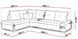 Большой угловой диван Sid-Left-Inari 94 цена и информация | Диваны | kaup24.ee
