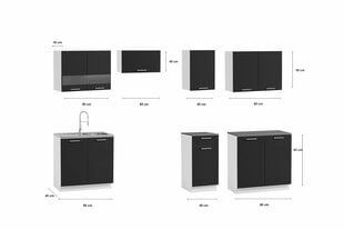 Köögikomplekt LUIZA III-valge+ artisan hind ja info | Köögimööbli komplektid | kaup24.ee