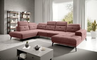 П-образный угловой диван E-Bretan-Lukso 24-Left цена и информация | Диваны | kaup24.ee