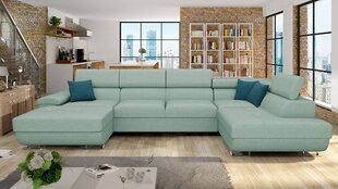 П-образный угловой диван-кровать АЛЬВИН БИС ПРЕМИУМ-Терра 05 + Терра 05 + Терра 15 ЭКО-Правый цена и информация | Диваны | kaup24.ee