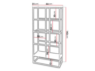 Raamatukapp CLAUDE CR66-grafit hind ja info | Riiulid | kaup24.ee