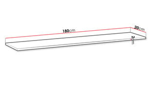 Полка JOSHUA NEW PW1-белый (белый) цена и информация | Полки | kaup24.ee