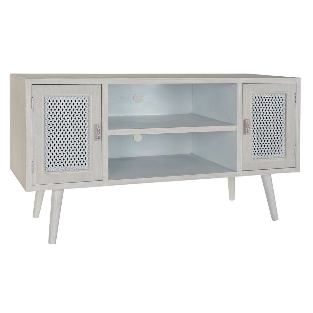 TV-mööbel DKD Home Decor Valge Puit MDF (110 x 61 x 41 cm) hind ja info | TV alused | kaup24.ee