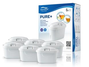 Aqualogis Pure+, 6 tk hind ja info | Filterkannud ja filtrid | kaup24.ee