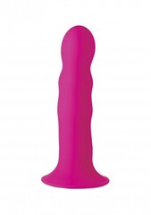 Фаллоимитатор Squeeze It Squeezable Wavy Dildo, розовый цена и информация | Фаллоимитаторы | kaup24.ee